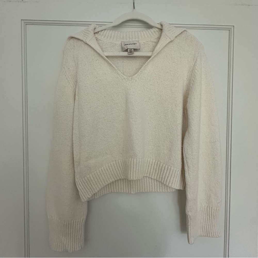 Industry Pullover Sweater Sailor Preppy Collar